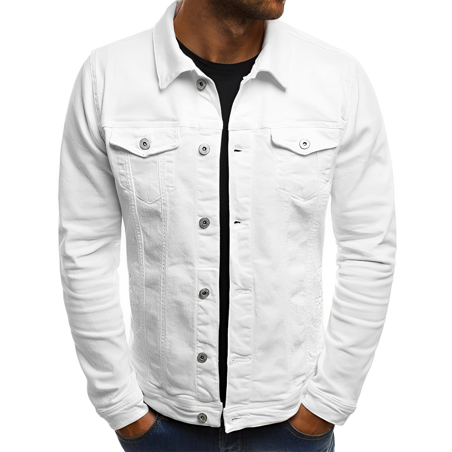 Ralph Men's Denim Jacket Lightweight Blue