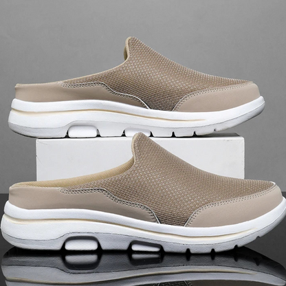 Men's Slip On Mules Closed Toe Black