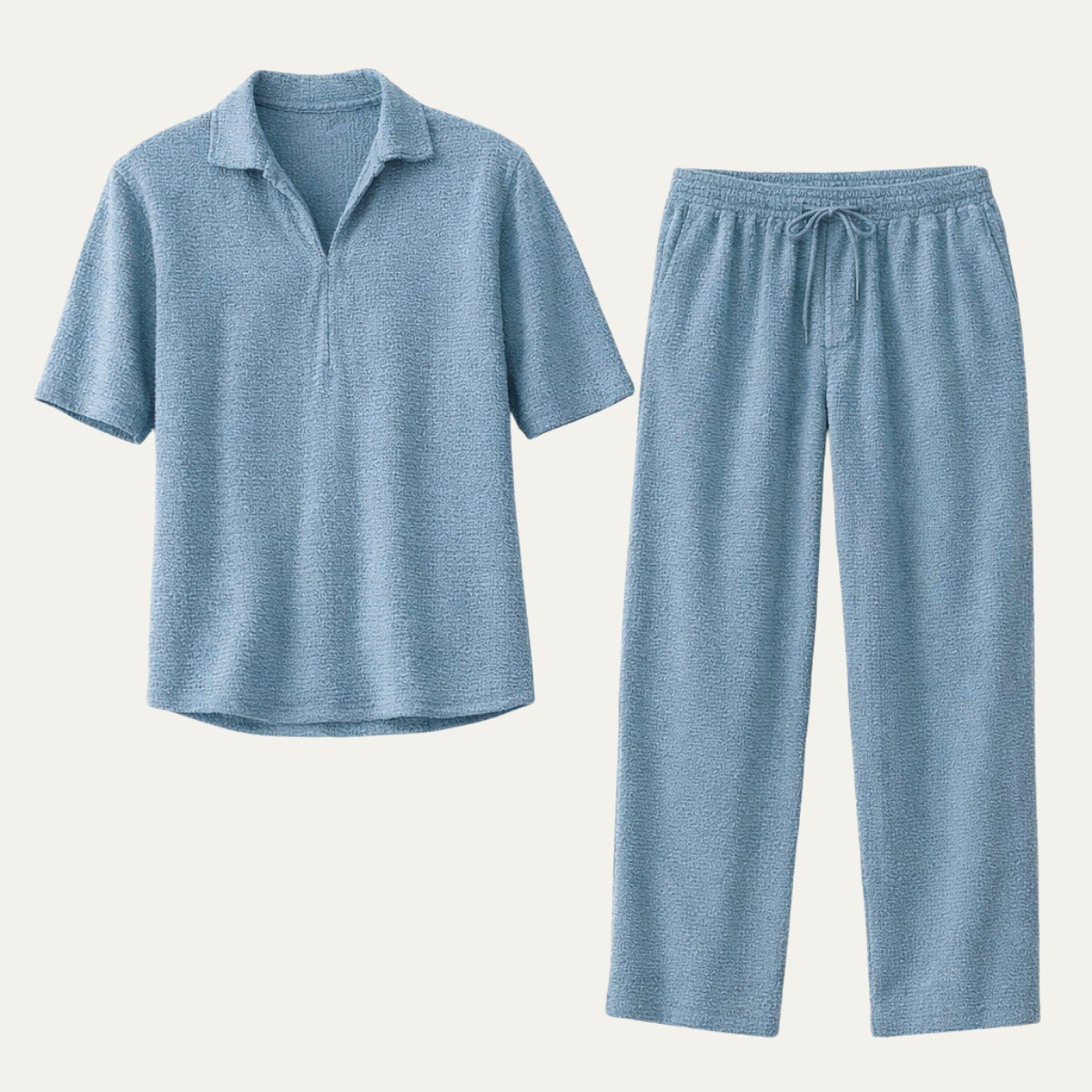 Men's Relaxed Fit Summer Shirt And Pants Set - Vonnera