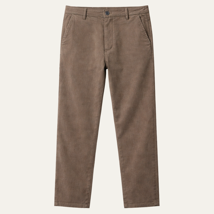 Men's Classic Straight Leg Pants Cotton Casual Beige - Vonnera