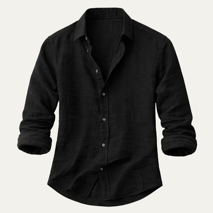 Men's Cotton Linen Beach Shirt Soft - Vonnera
