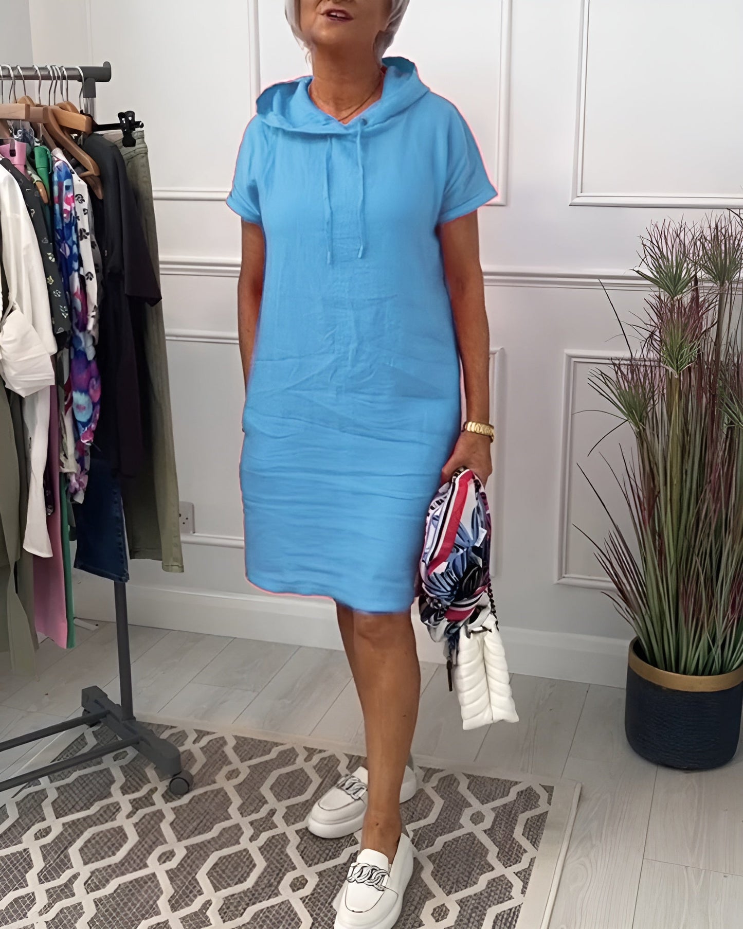Women's Casual Dress Short Sleeve Knee Length