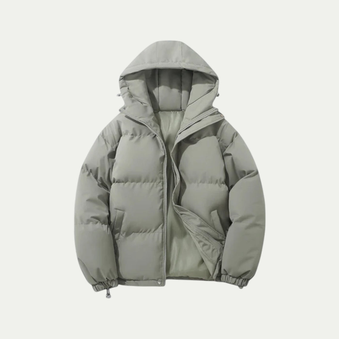 Men's Quilted Jacket Warm Textile Winter Coat - Vonnera