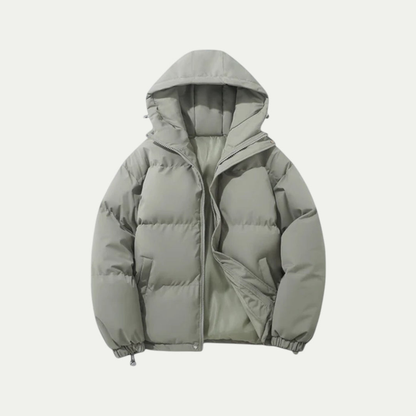 Men's Quilted Jacket Warm Textile Winter Coat - Vonnera