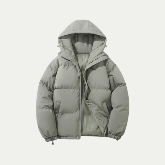 Men's Quilted Jacket Warm Textile Winter Coat - Vonnera