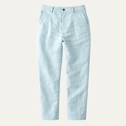 Men's Cotton Linen Ankle Pants - Vonnera