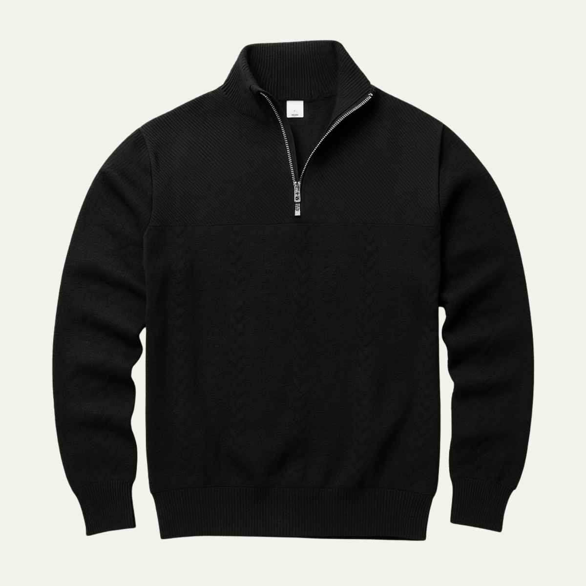 Men's Winter Knit Half Zip Sweater - Vonnera