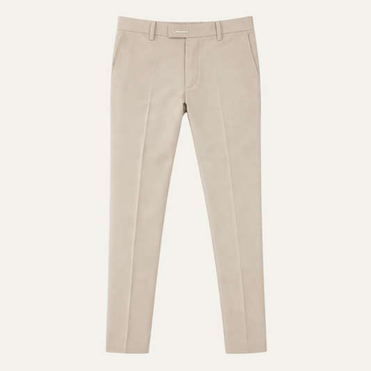 Men's Slim Fit Stretch Dress Pants Elegant Silver - Vonnera