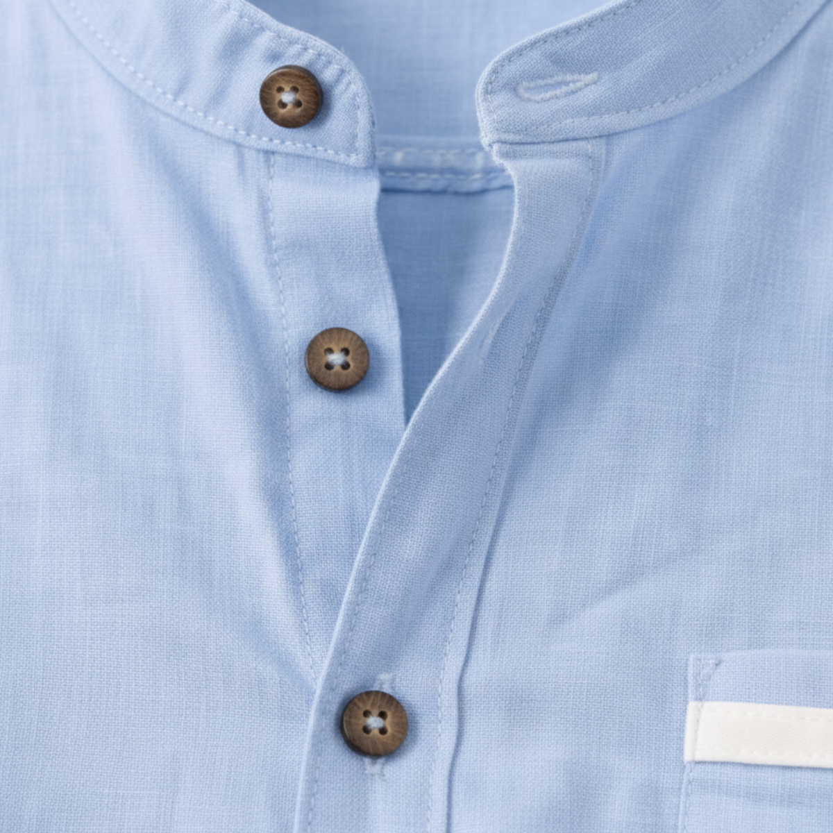 Men's Business Button Up Shirt Standing Collar Silverhaven Ridge
