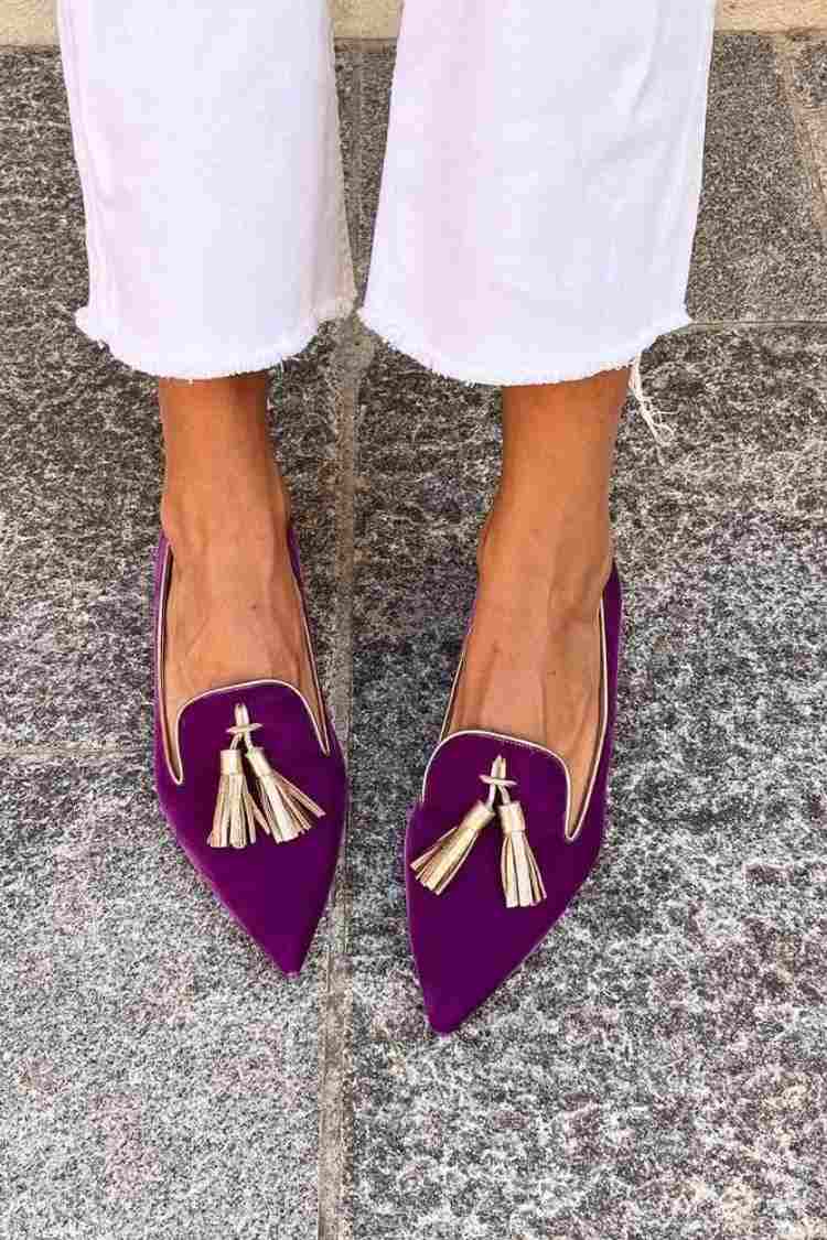 Women's Pointed Tassel Loafers - Vonnera