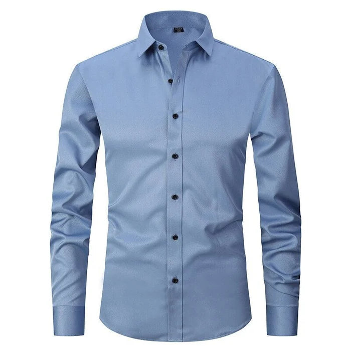 Men's Button Shirt Cotton Wrinkle Resistant