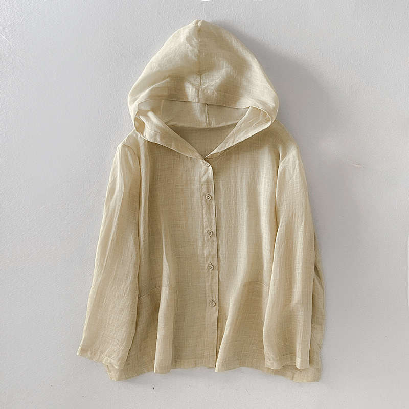 Women's Linen Hoodie