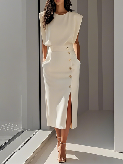 Women's Structured Midi Dress - Vonnera