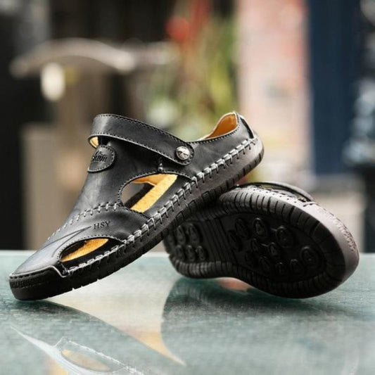 Men's Leather Sandals Breathable - Vonnera