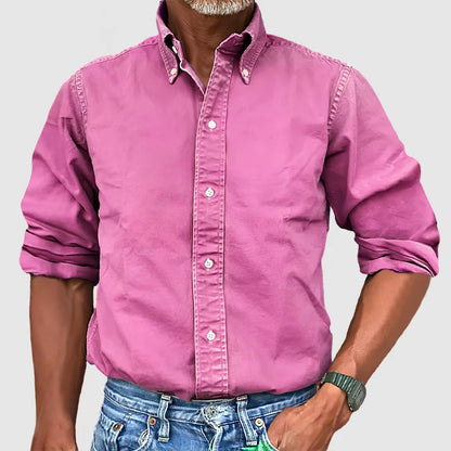 Men's Long Sleeve Shirt Classic Cotton