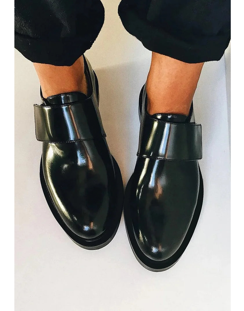 Women's Slip-On Loafers Wide Strap Style - Vonnera