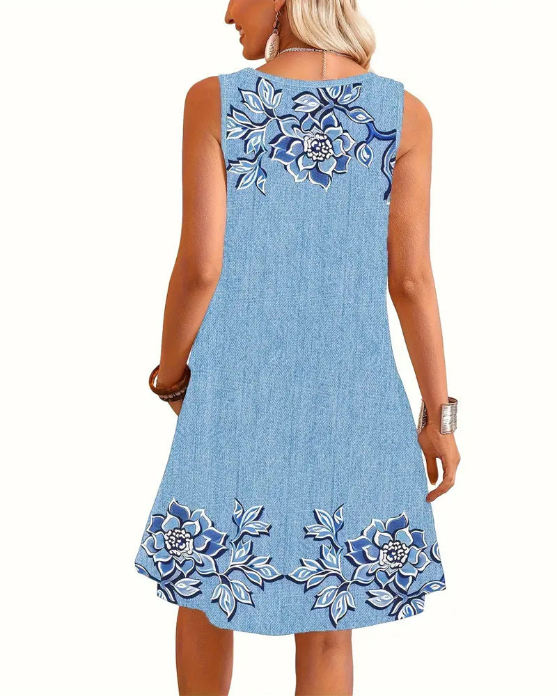 Women's Printed Dress Decorative Pattern