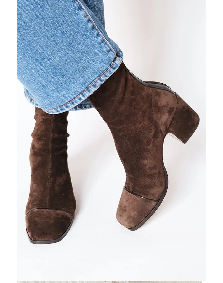 Women's Block Heel Boots Square Toe - Vonnera