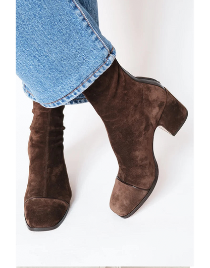Women's Block Heel Boots Square Toe - Vonnera