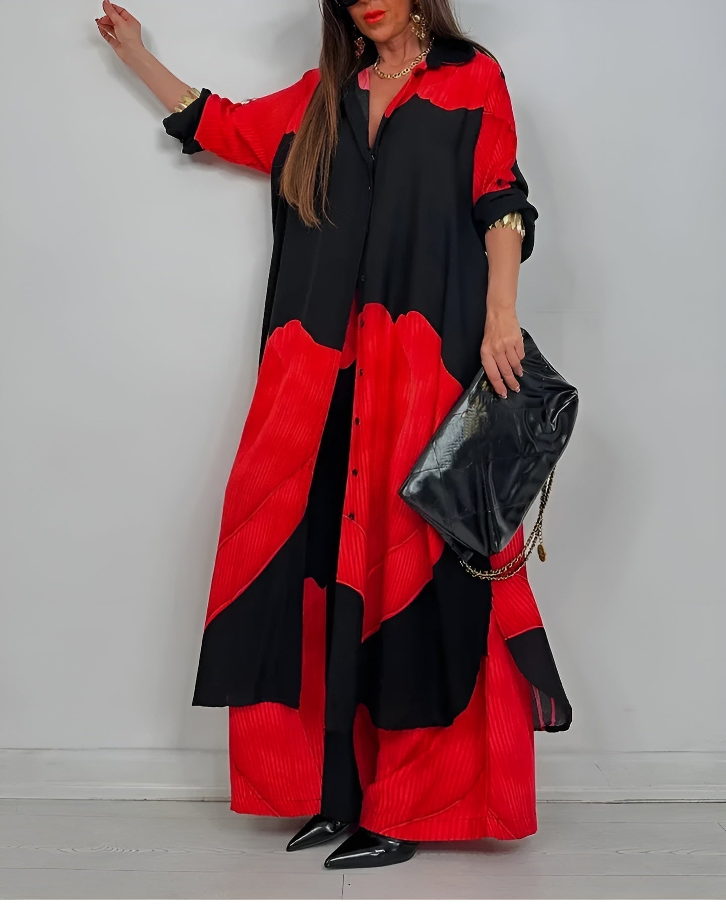 Women's Wide Leg Pantsuit Set