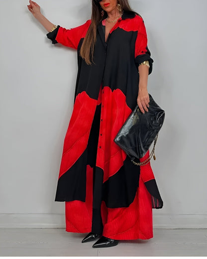 Women's Wide Leg Pantsuit Set