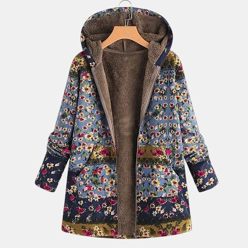Women's Floral Hooded Coat - Vonnera