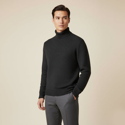 Men's Merino Turtleneck Sweater