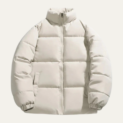 Men's Elegant Puffer Jacket Waterproof Black - Vonnera