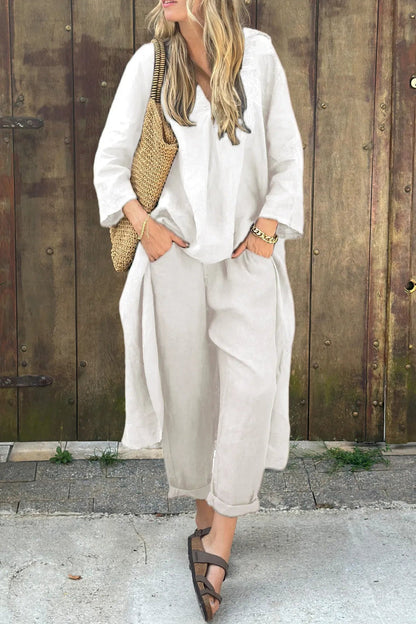 Women's 2-Piece Loungewear Set Relaxed and Pants