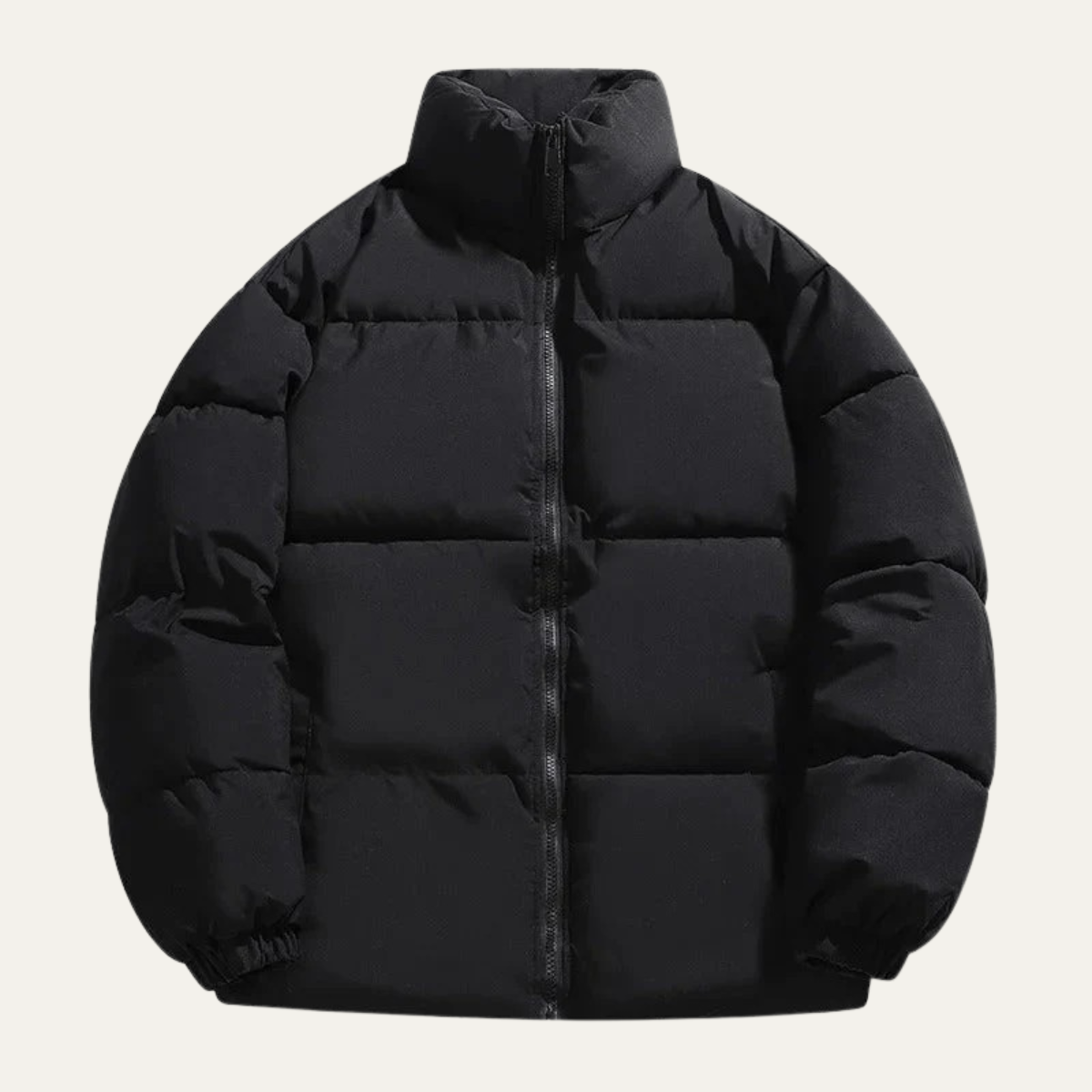 Men's Elegant Puffer Jacket Waterproof Black