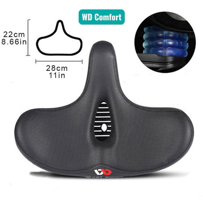 Comfortable Bicycle Saddle Extra Wide Seat