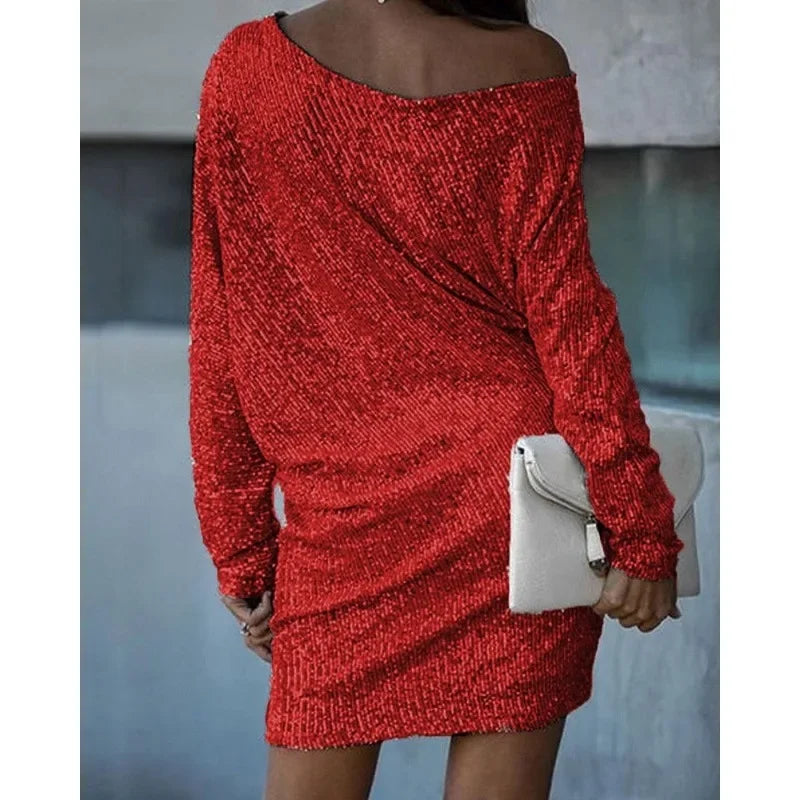 Elegant Sequin Evening Dress