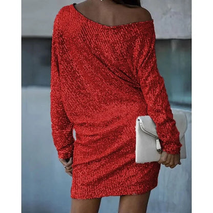 Elegant Sequin Evening Dress