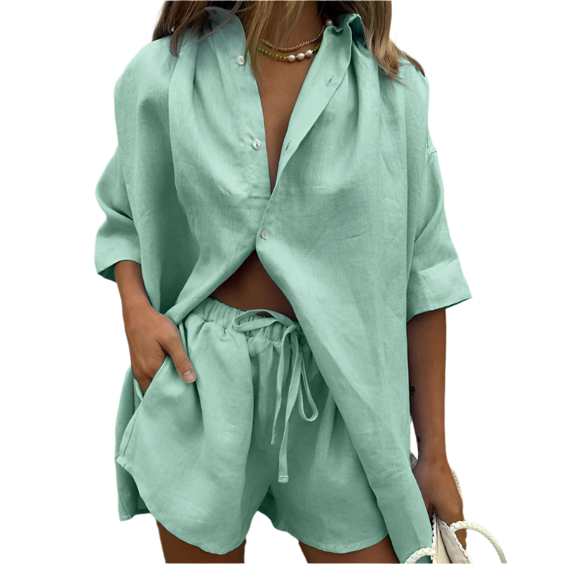 Sorelli Women's Cotton Two Piece Lounge Set