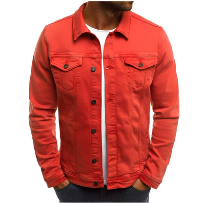 Ralph Men's Denim Jacket Lightweight Blue - Vonnera