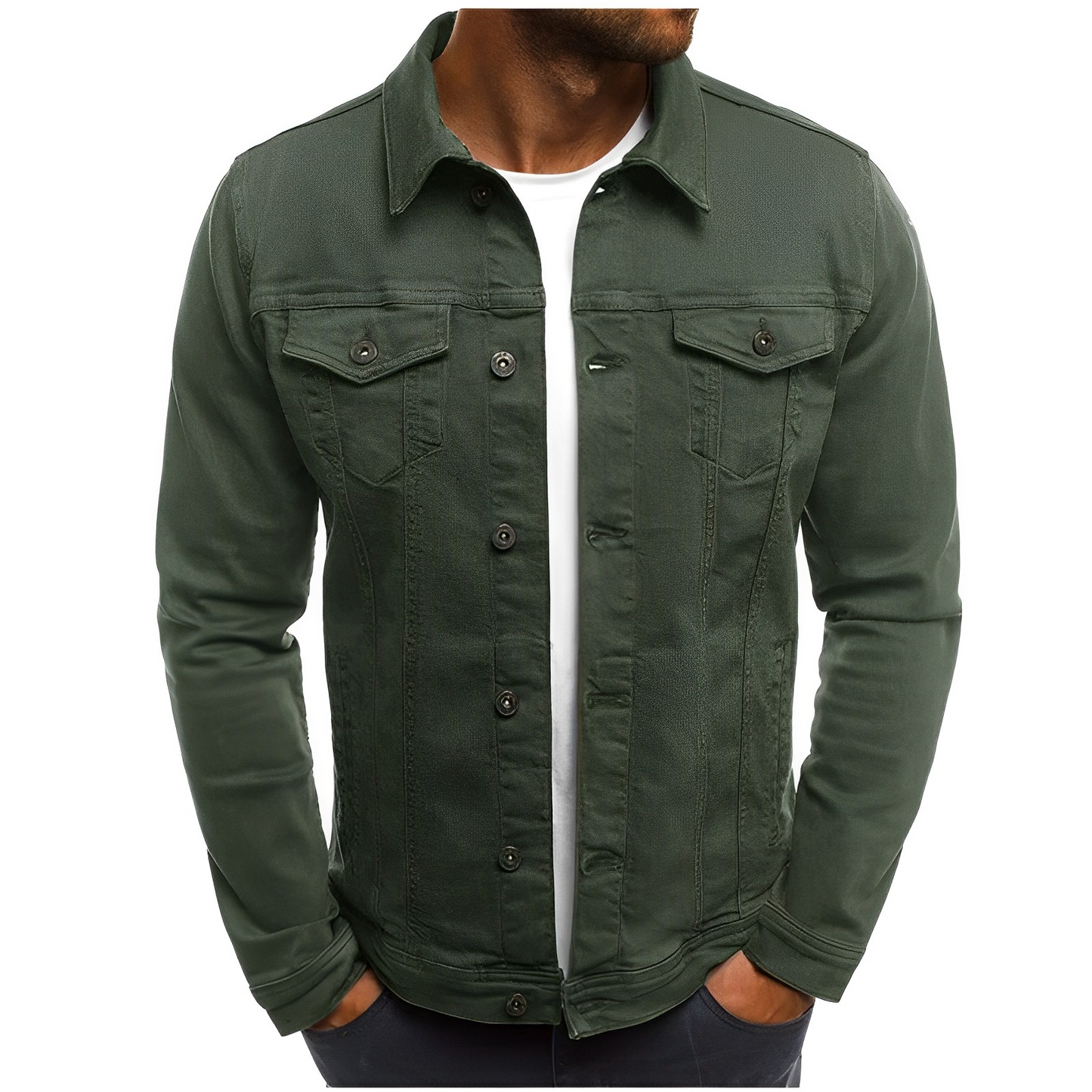 Ralph Men's Denim Jacket Lightweight Blue