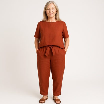 Women's Two Piece Set Simple Matching