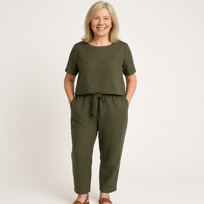 Women's Two Piece Set Simple Matching