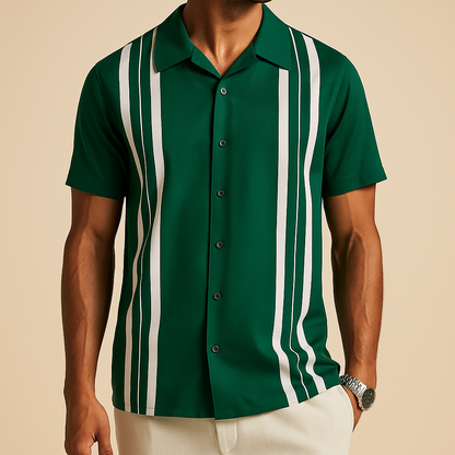 Men's Striped Polo Shirt