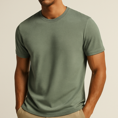 Men's Short Sleeve Textured T-Shirt
