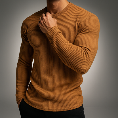 Laurent Men's Rib Knit Sweater - Vonnera