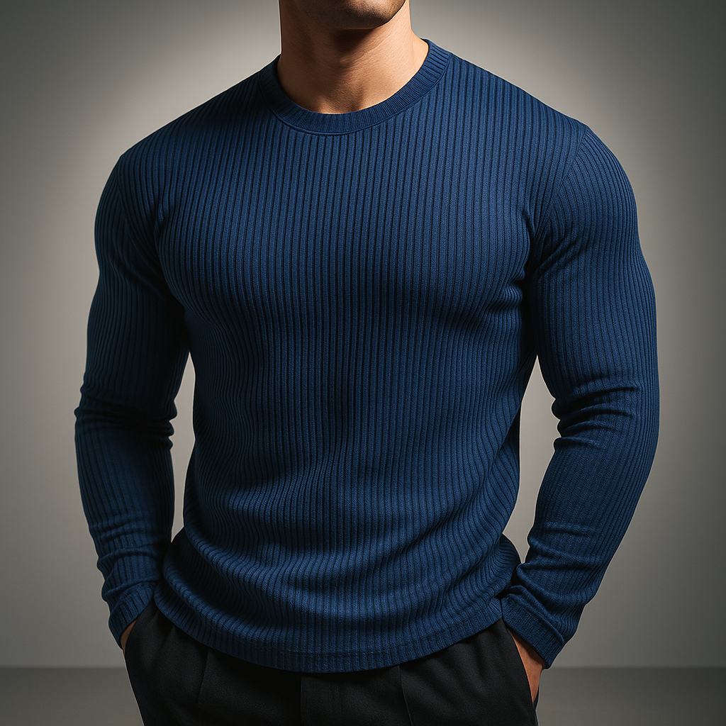Laurent Men's Rib Knit Sweater