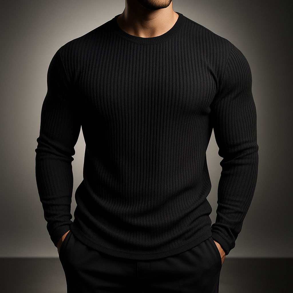 Laurent Men's Rib Knit Sweater