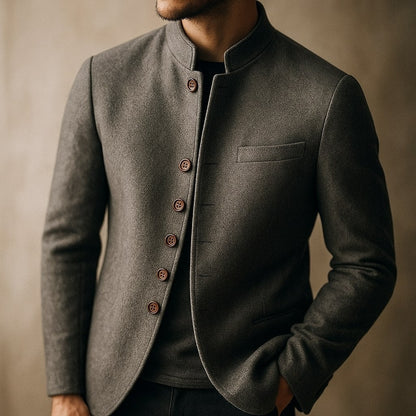 Marcello Men's Wool Stand Collar Jacket