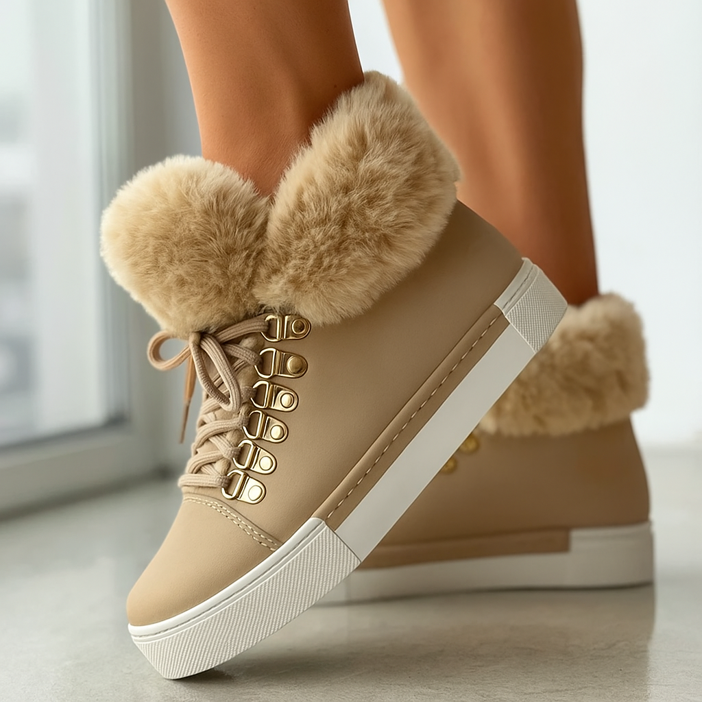 Women's Fuzzy Ankle Boots - Vonnera
