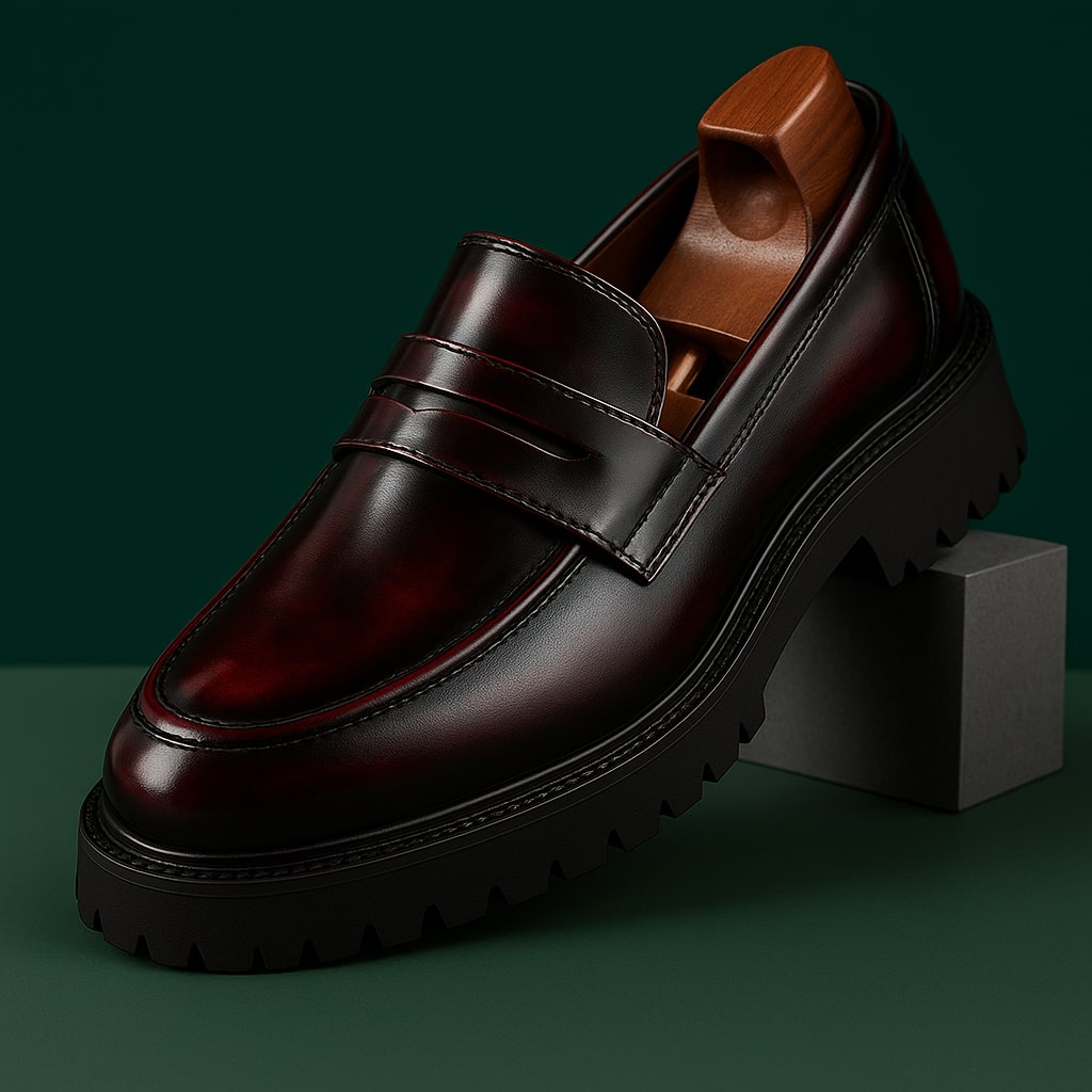 Men's Leather Loafers - Vonnera
