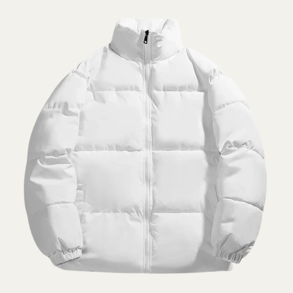 Men's Elegant Puffer Jacket Waterproof Black
