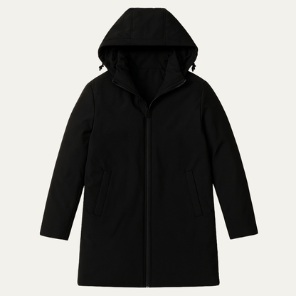 Men's Classic Fit Hooded Winter Coat - Vonnera
