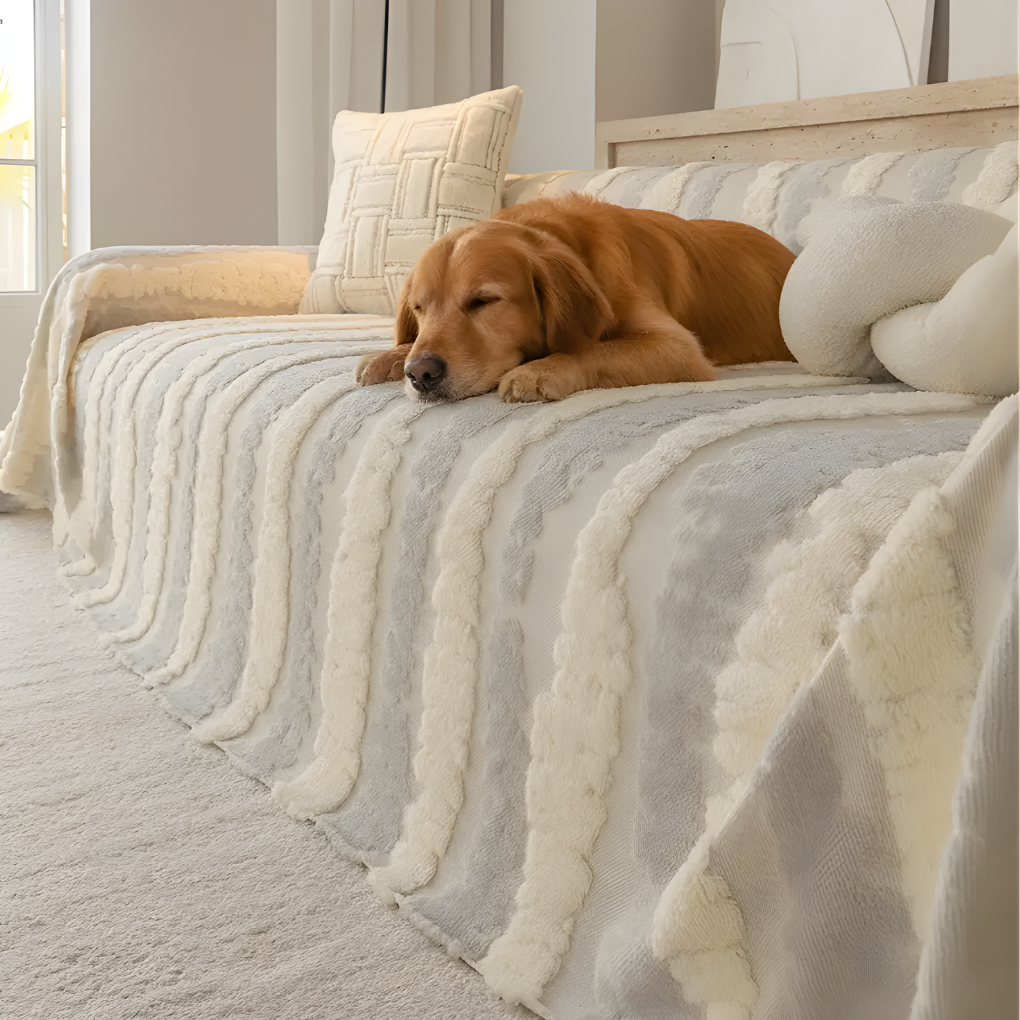 Plush Sofa Blanket Cover Multifunctional