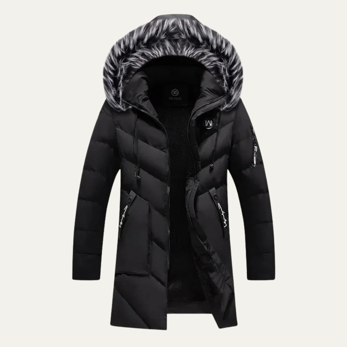 Men's Thickened Fleece Hooded Jacket - Vonnera